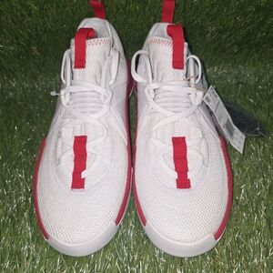 adidas White and Red Athletic Shoes